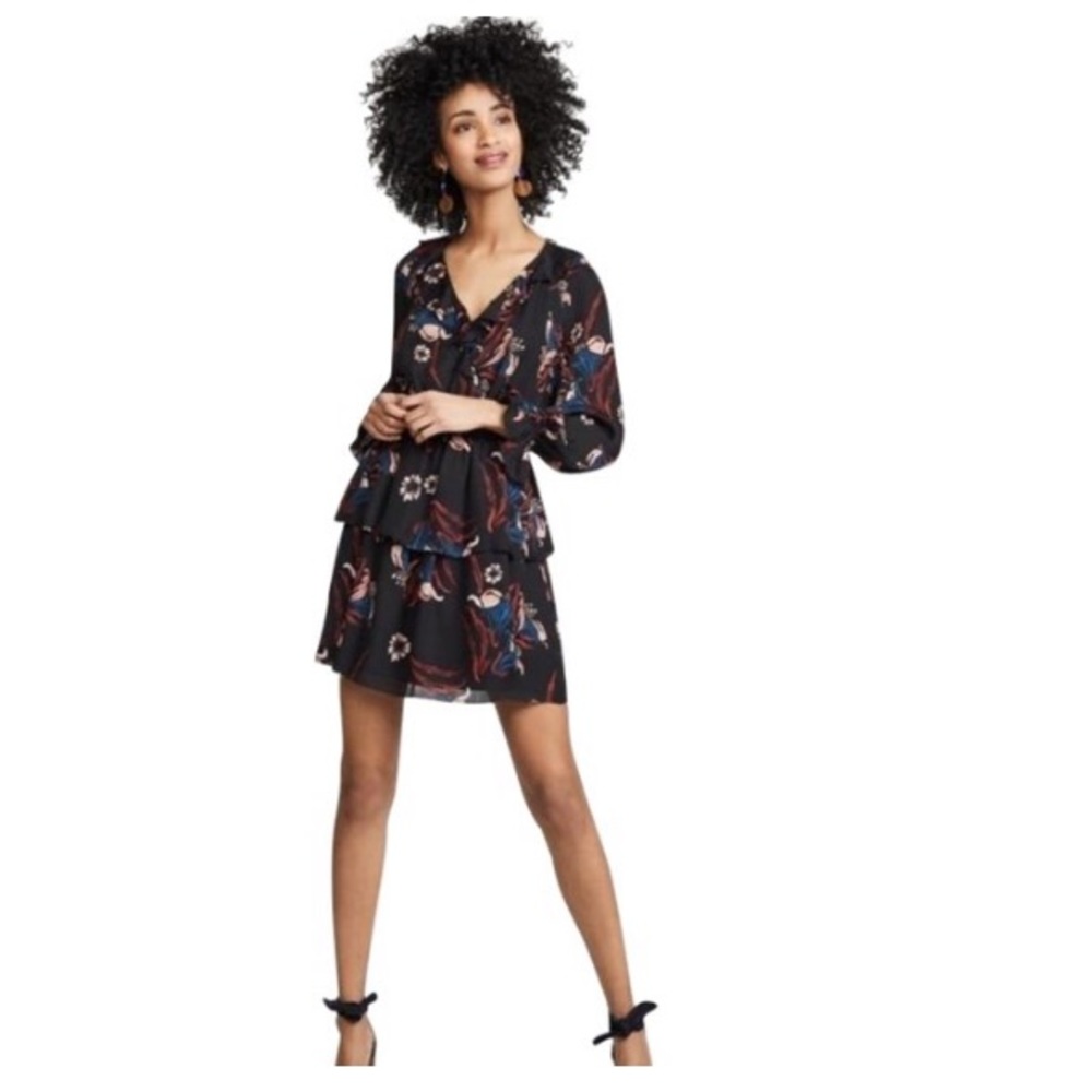 Joie Black Nour Silk Short Casual Dress Size XXS